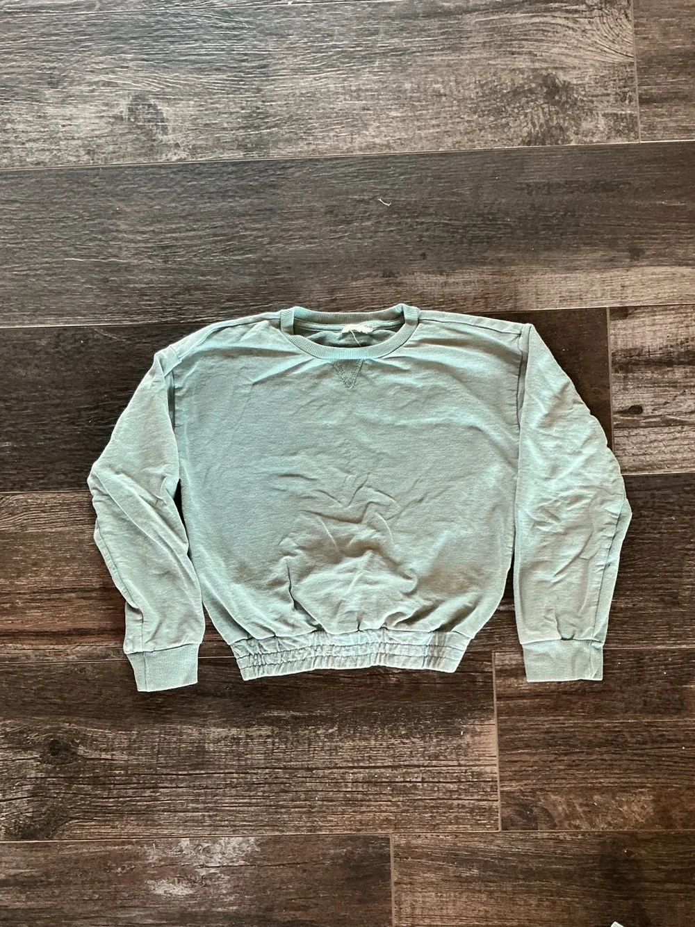 Kids Crewneck Sweatshirt in Sage Green